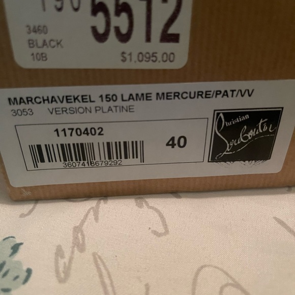 AUTHENTIC MARCHAVEKEL LAME MERCURE/PATENT 150 PLATINE - Picture 4 of 7